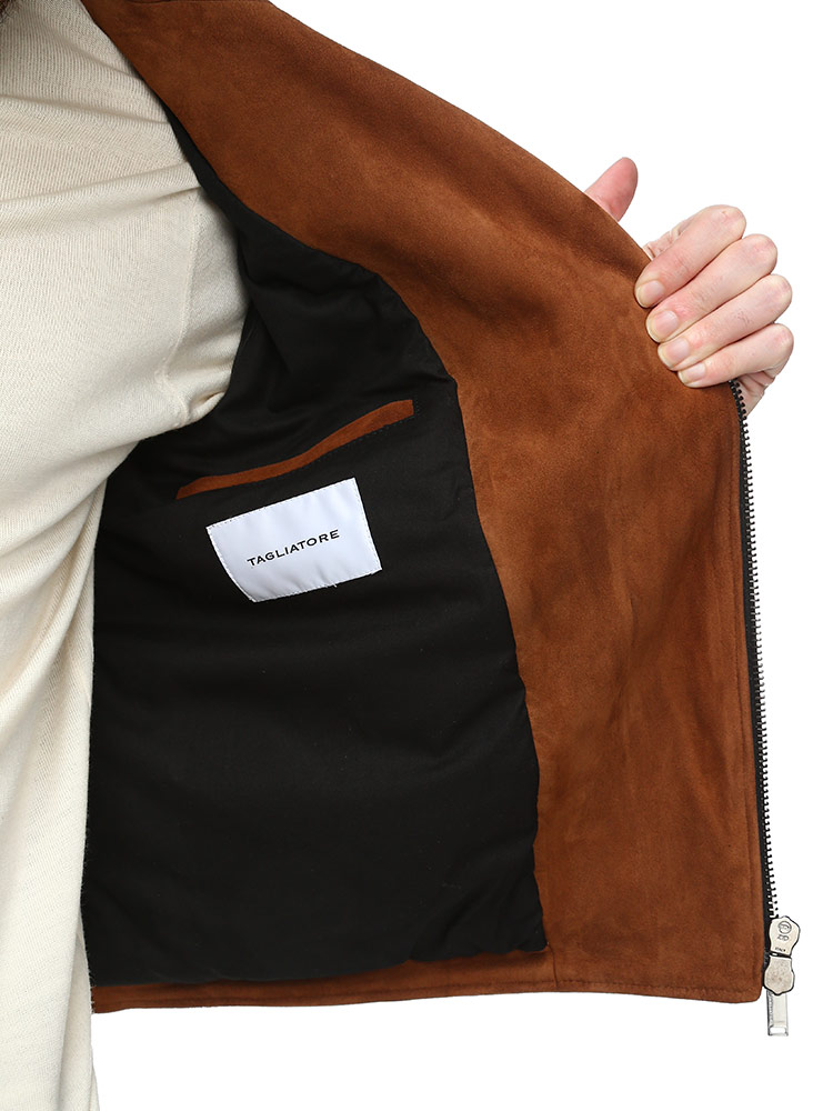 タリアトーレ ゴートスエード レザー ライダース ジャケット anju様の