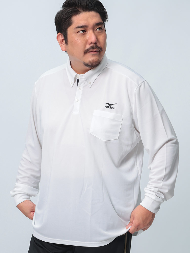 長袖 ポロシャツ Pure Hyper ボタンダウン トップス シャツ 防臭 防汚