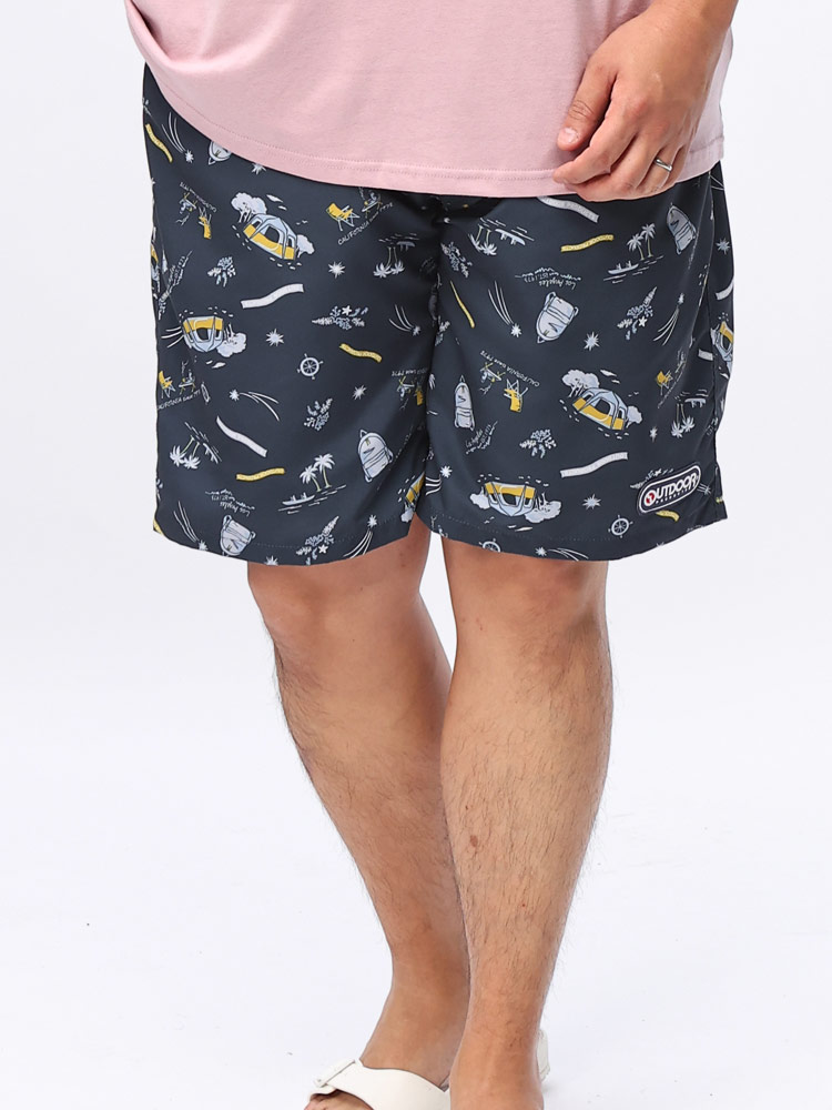 ETRO 総柄スイムショートパンツ 67250607M08NVEATM COLOR BLOCK SURF