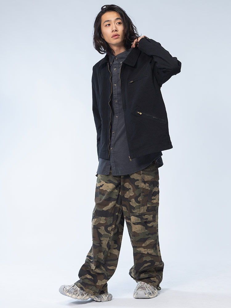 WOODENDOLL (ウッディンドール) ダック地 ジッパーポケット ワーク