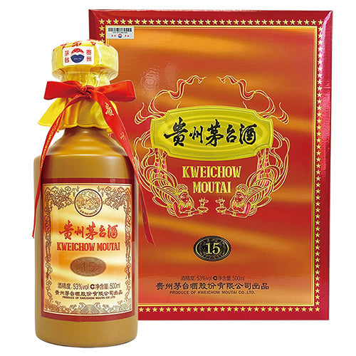 受注発注】【正規品輸入品】 貴州 茅台酒 15年 53% 500ml 化粧箱入り
