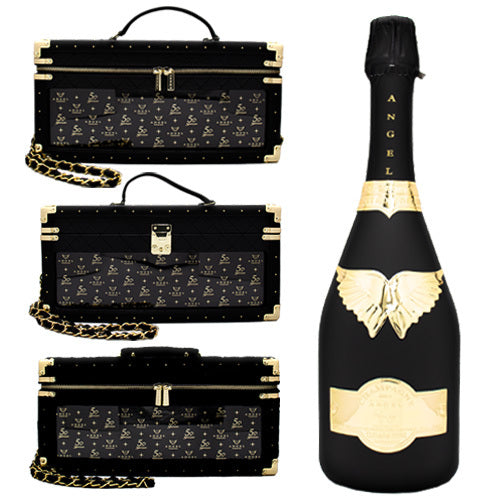 未開封ANGEL Champagne シャンパン 黒いボトル ケース付き 未開封ANGEL