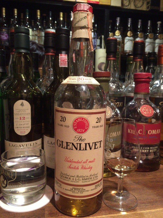 グレンリベット 20年 オフィシャル 45.7% 1960年代後半ボトリング