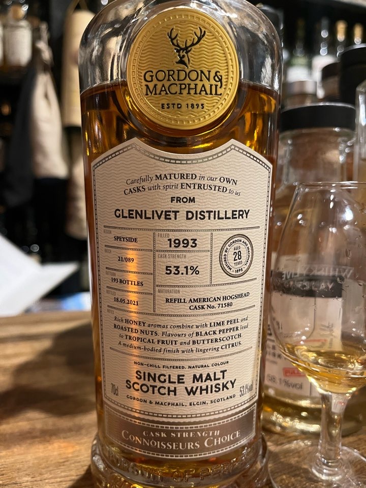 グレンリベット 1993-2021 28年 ゴードン&マクファイル コニッサーズ
