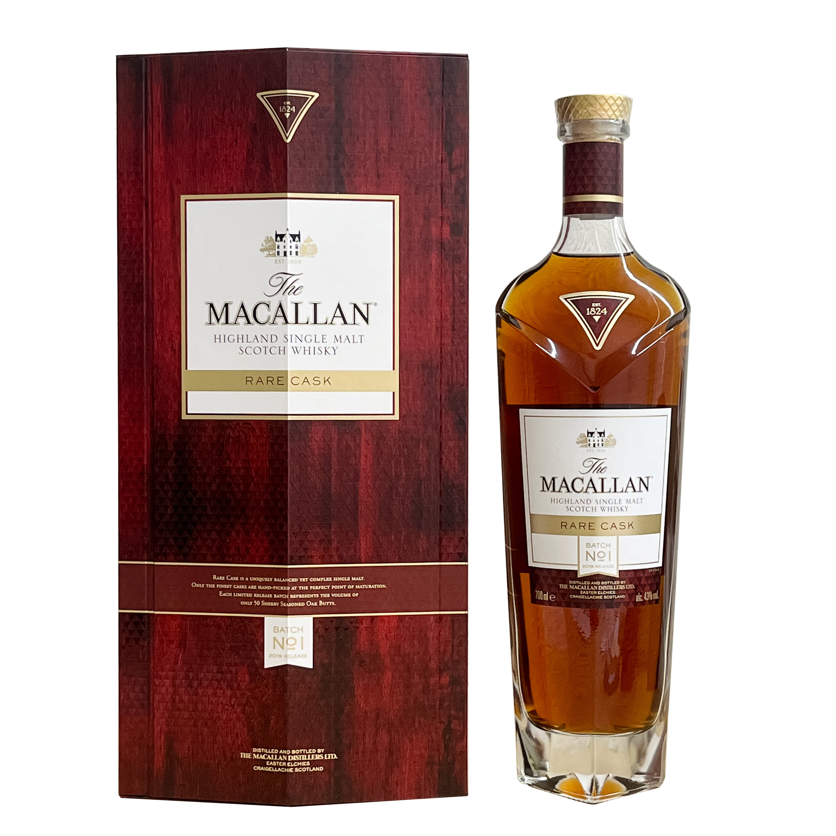 The Macallan 25年 ハイランドシングルモルトウイスキー 空き瓶】The