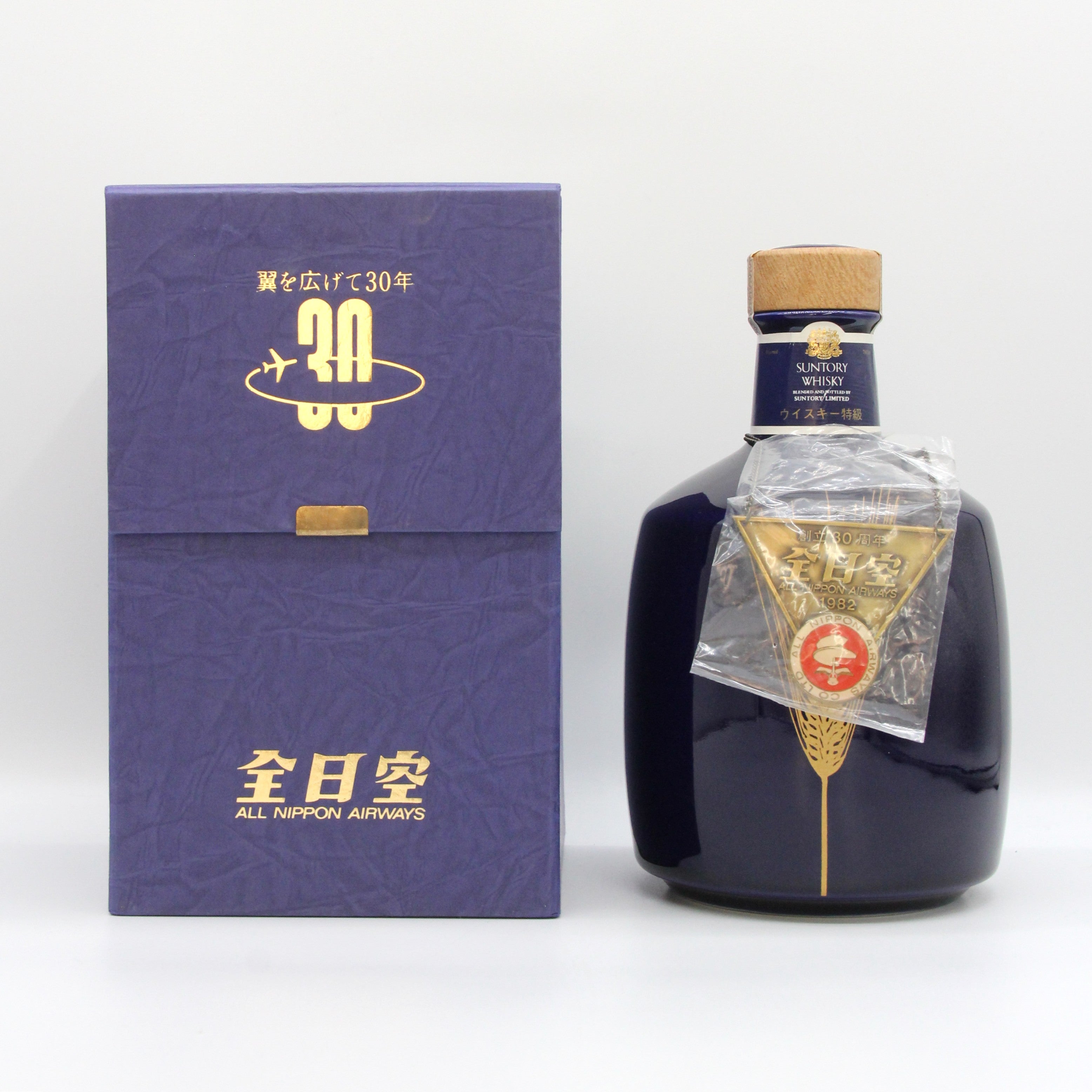 サントリー ウイスキー 全日空30周年1982記念 陶器ボトル 43% 760ml 箱