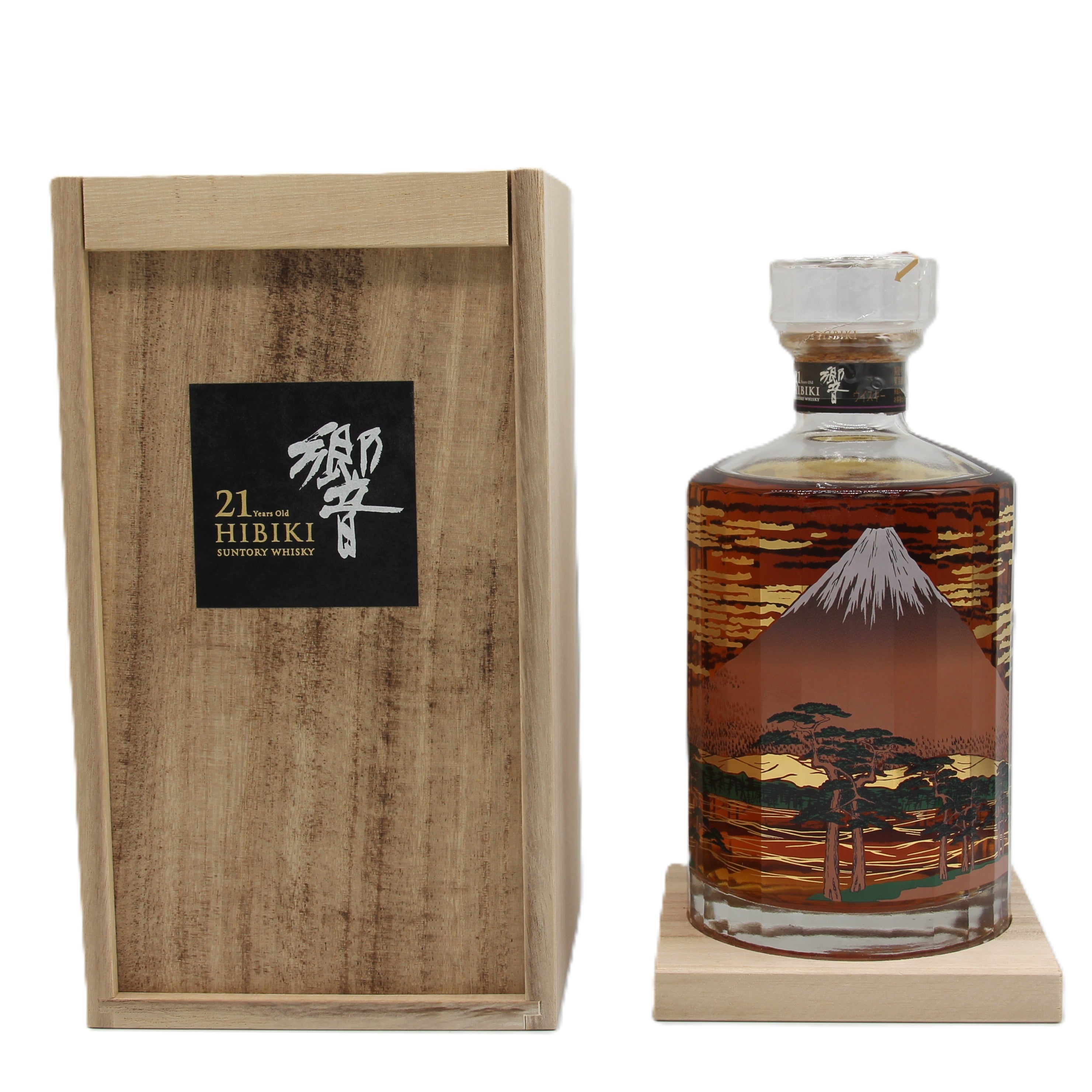 サントリー ウイスキー 響21年 意匠ボトル 富士風雲図 2015 43% 700ml