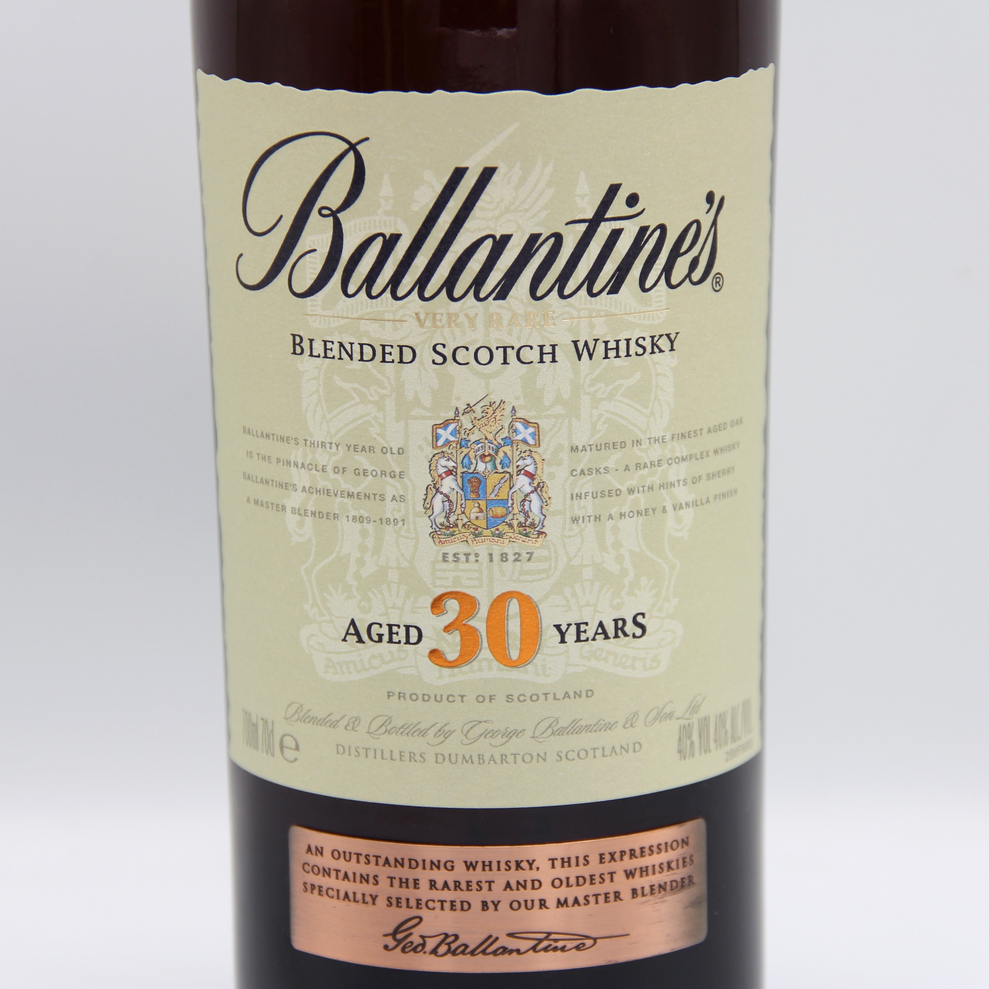 バランタイン Ballantine's 30年 スコッチ ウイスキー ベリーレア 40