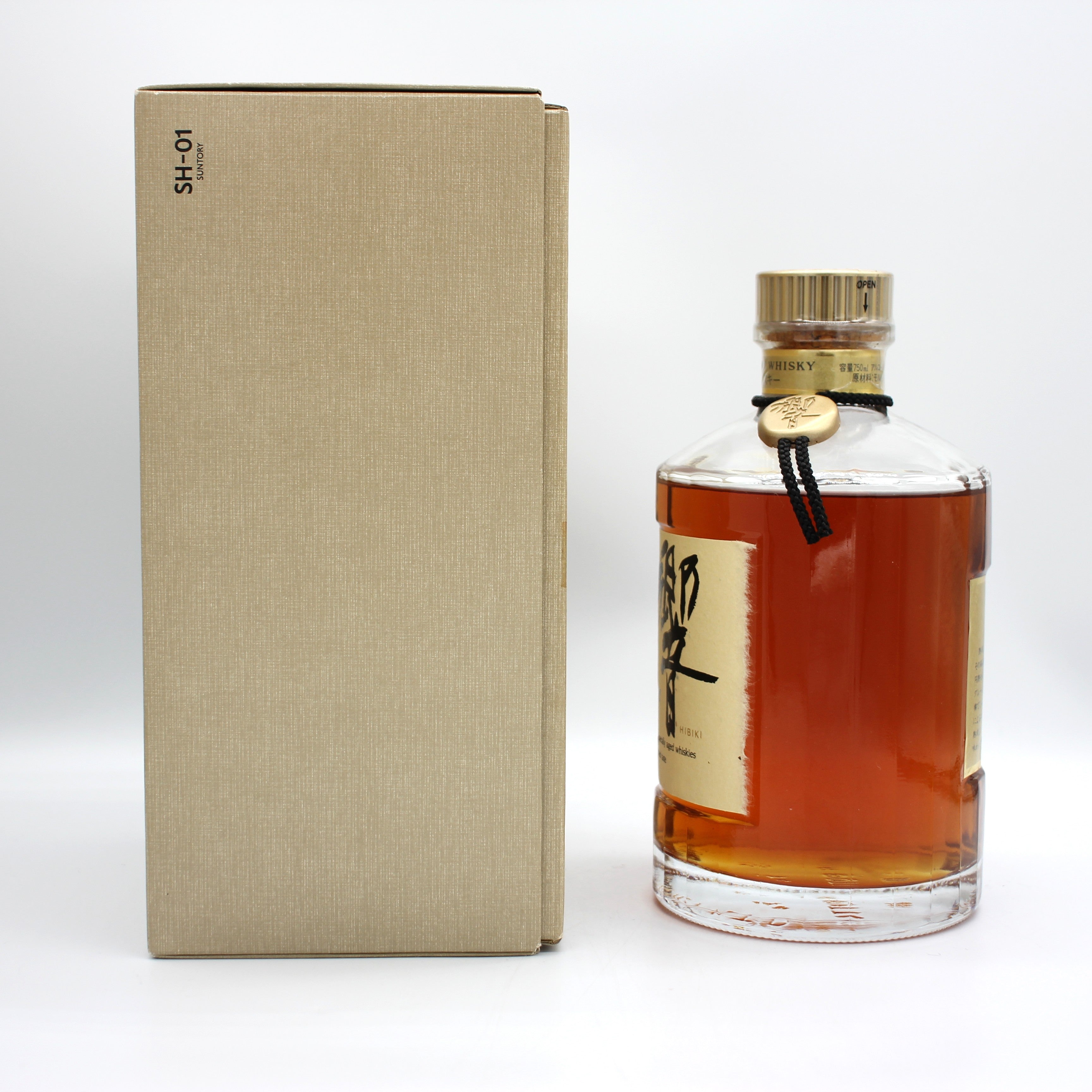 サントリー ウイスキー 響 旧ラベル 裏ゴールド 金キャップ 金花 43
