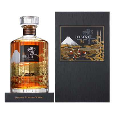 サントリー ウイスキー 響21年 意匠ボトル 花鳥風月 43% 700ml 箱付き