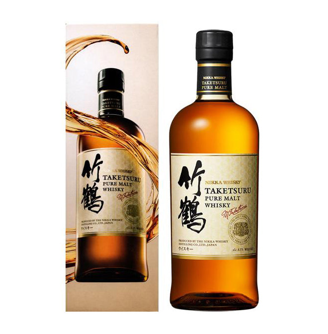 ニッカ ウイスキー 竹鶴 ピュアモルト 白ラベル 43% 700ml 箱無し