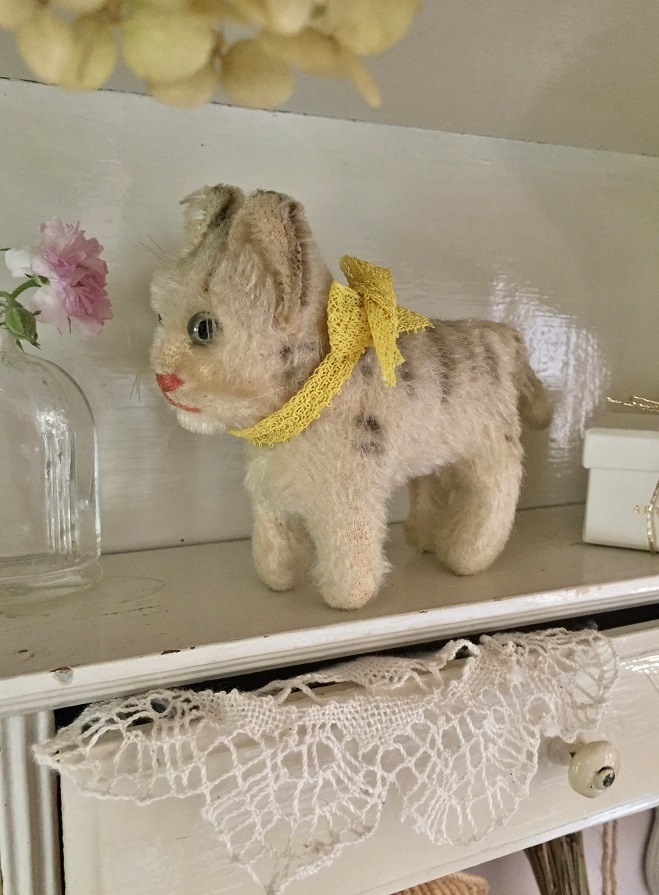 シュタイフ アンティーク 猫のぬいぐるみ アンティークシュタイフ