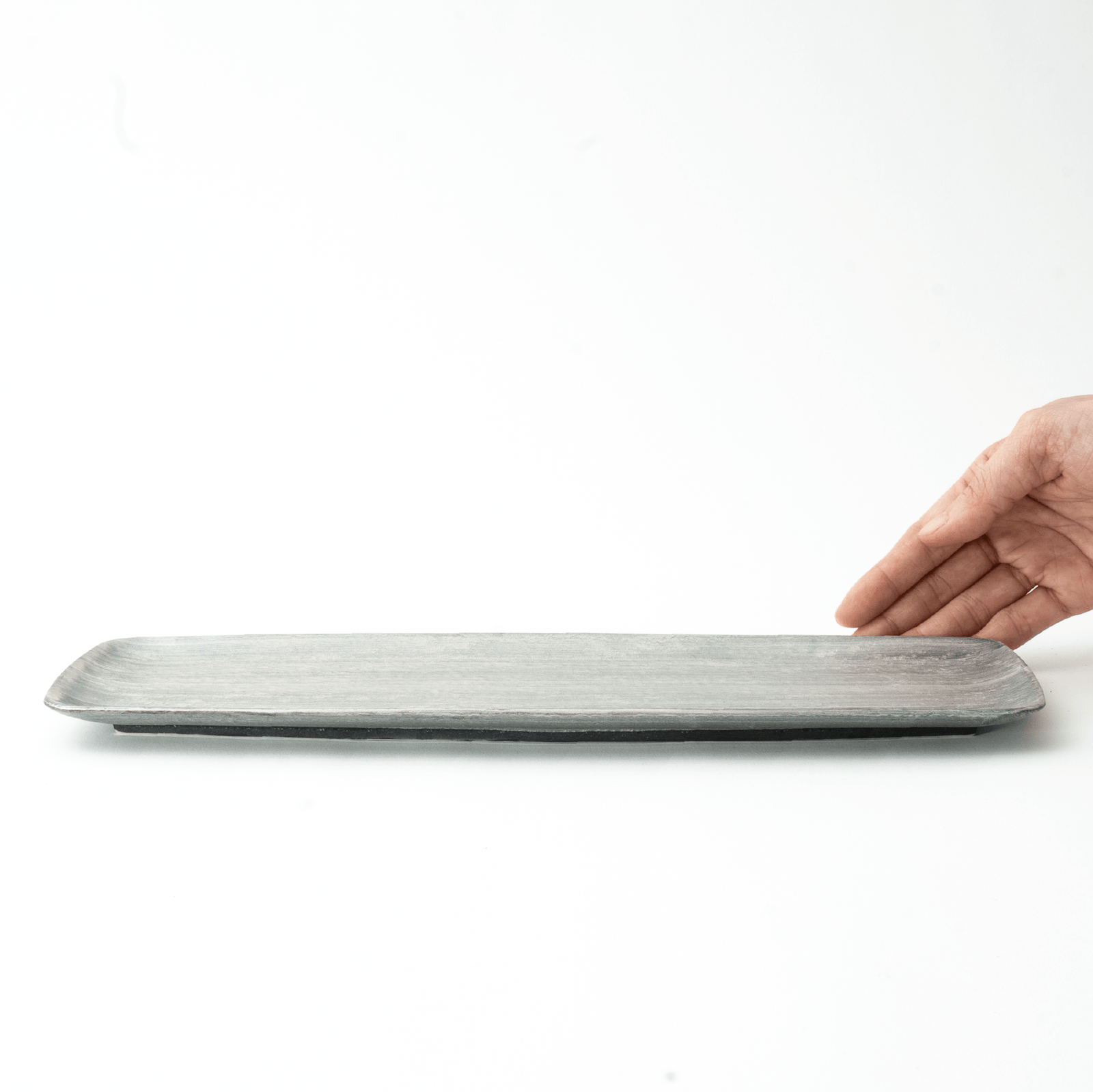 崇雪（shusetsu） 長角皿34cm（シルバー） – 皿・プレート – 一流