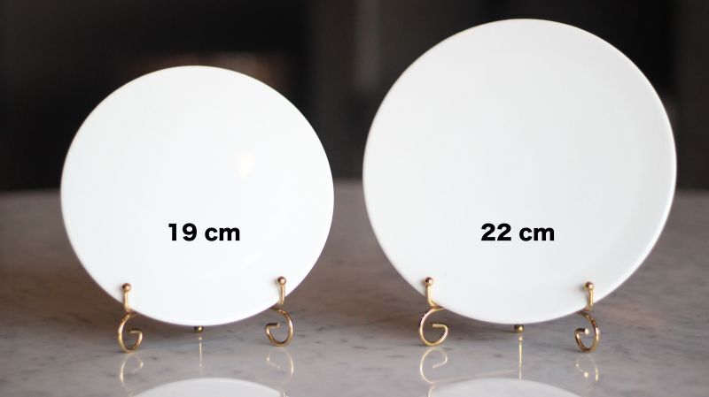 □白磁□ 1枚あたり300円 フラットプレート(円型） 直径約22cm 2枚