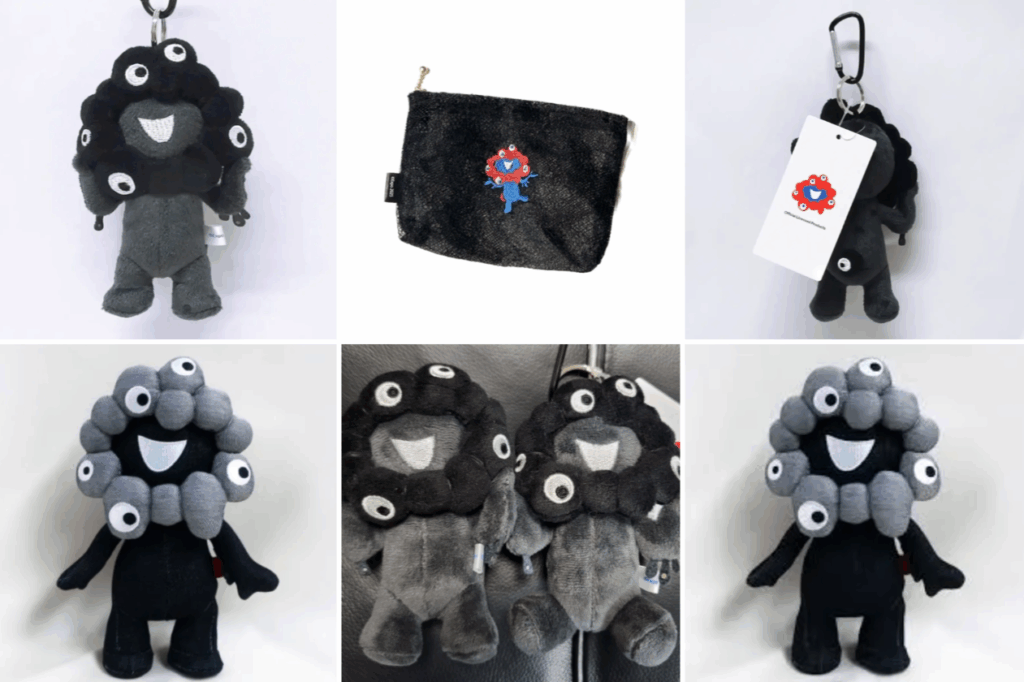 大阪関西万博限定♡お手玉風ぬいぐるみ 黒（M/L）セット 黒