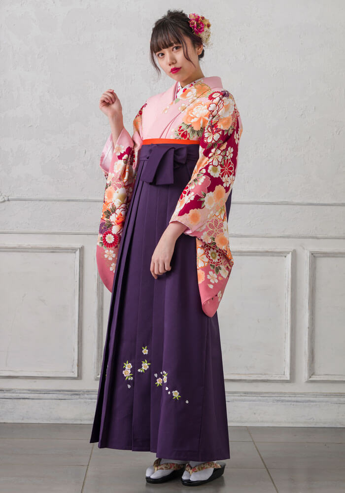 紫の卒業式袴一覧｜京都さがの館 卒業式 袴 宅配