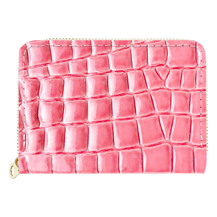 財布の百貨店公式】 ミニ財布 本革 美クロコダイル 型押し 財布 牛革