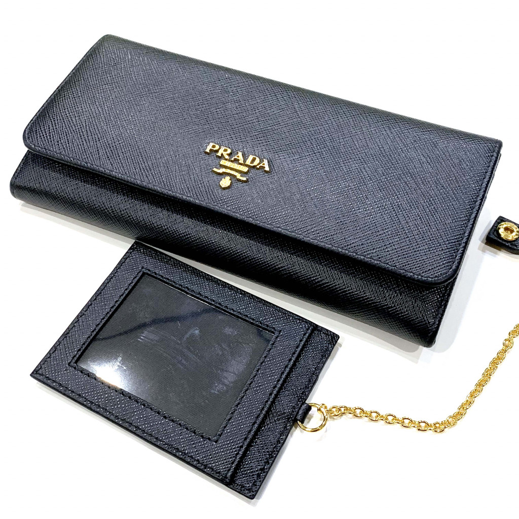 PRADA サフィアーノレザー長財布ウォレット