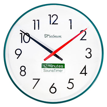 サウナタイマー 12分計 (直径300mm）サトテック | 浴場用風呂用温度計