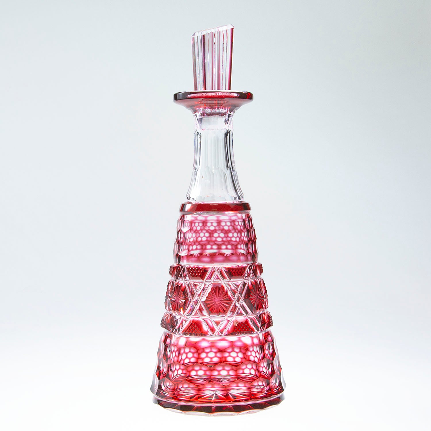 島津薩摩切子】 創作 デカンタ300ml cut01 – ㈱島津興業 島津薩摩切子