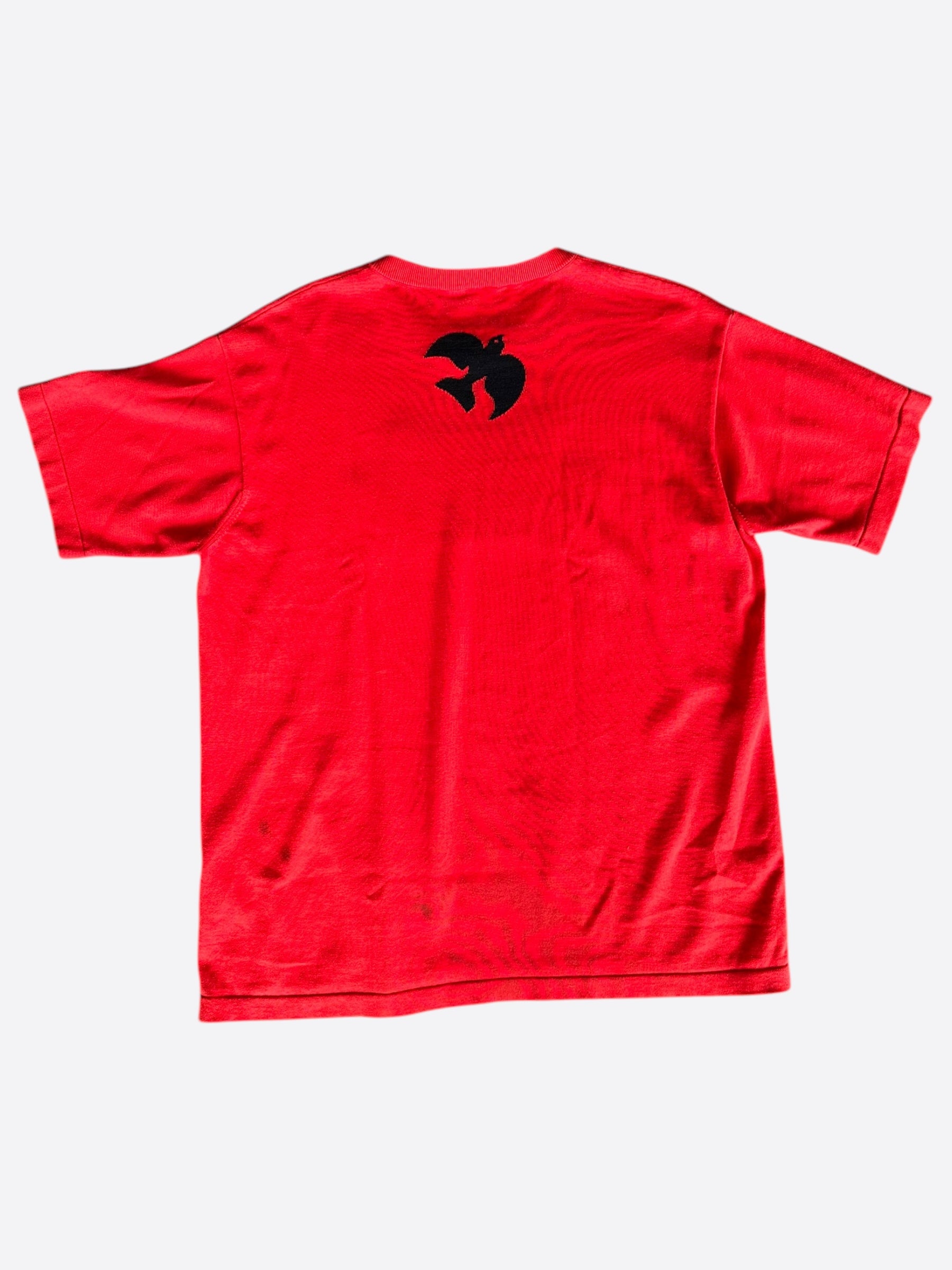 Louis Vuitton Red & White Graphic Logo Intarsia T-Shirt – Savonches