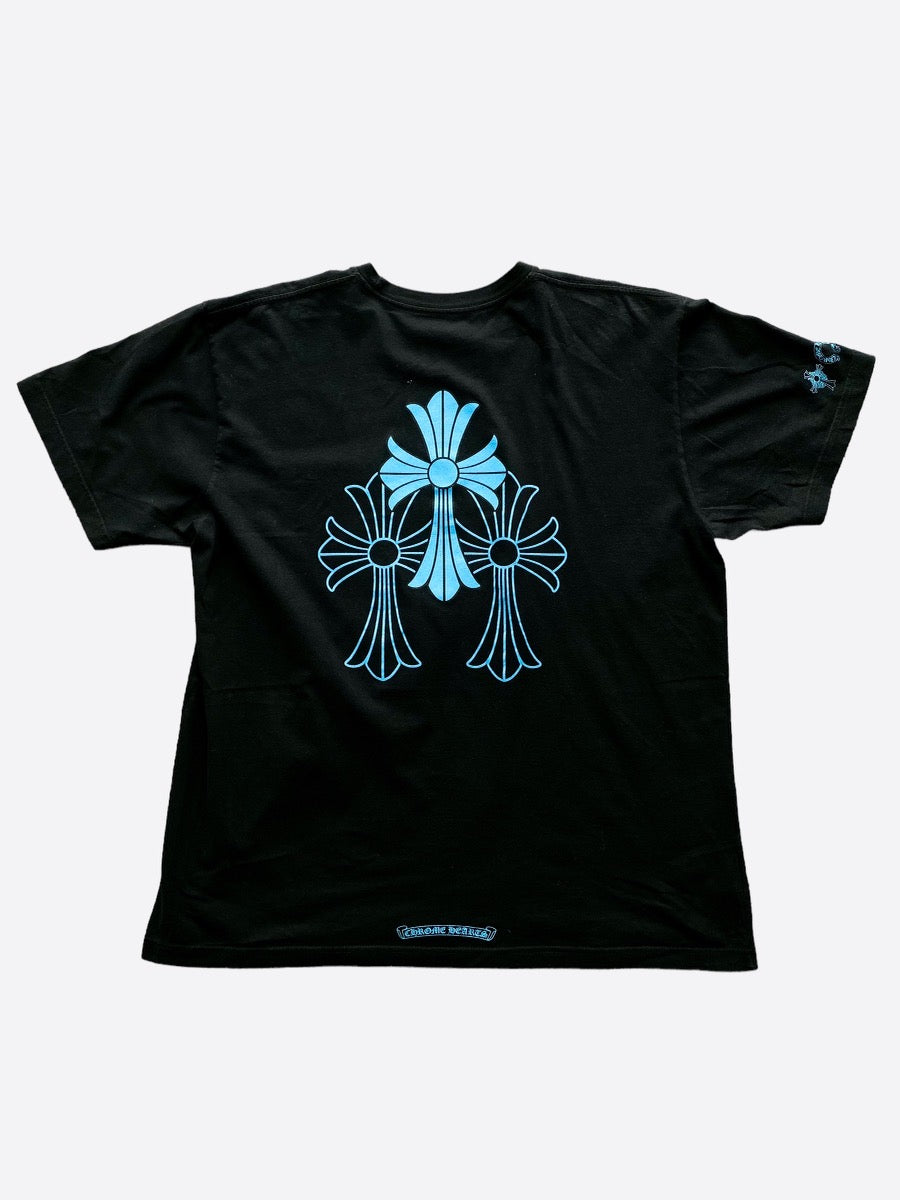 Chrome Hearts Black & Blue Triple Cross T-Shirt – Savonches