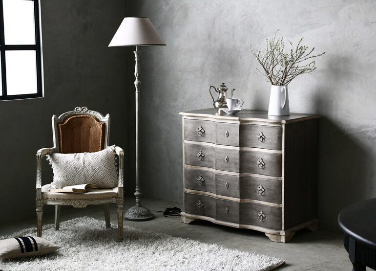 フランス フレンチ アンティーク キャビネット チェスト シャビー