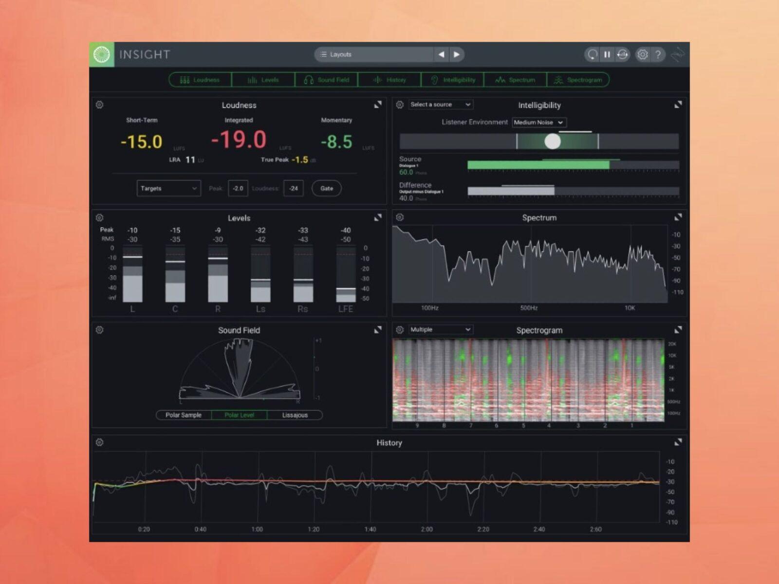 iZotope『Insight 2』最新メーター＆アナライザー（最適なミキシングの