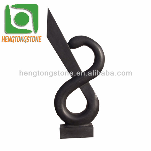 抽象的石彫刻 有機形状 螺旋模様 抽象的石彫刻 有機形状 螺旋模様