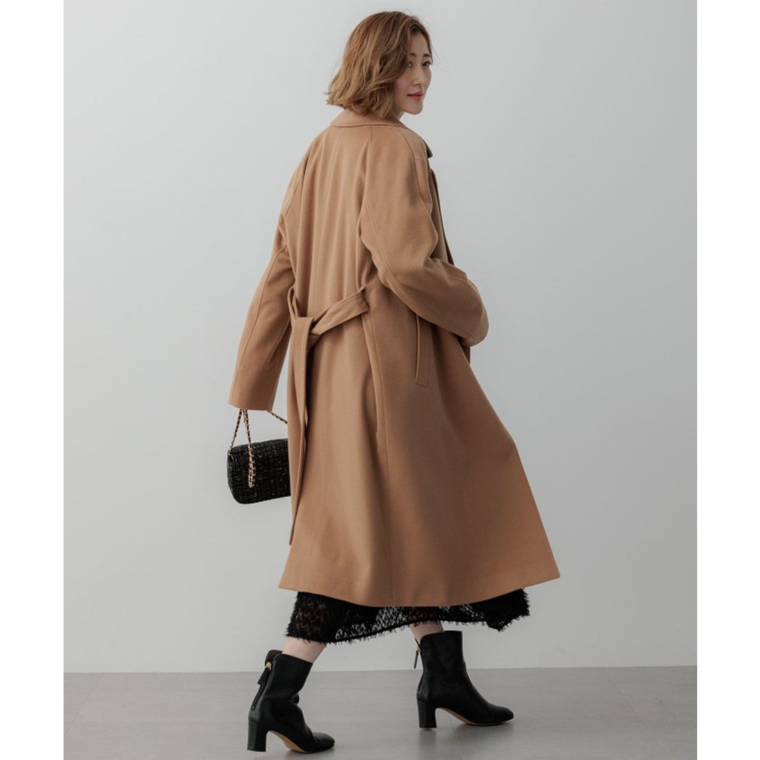 ニジュウサンク 23区 MTRカシミヤライトビーバー チェスターコート