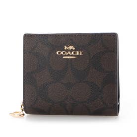 コーチ COACH 折財布 二つ折り シグネチャー （ブラウン×ブラック