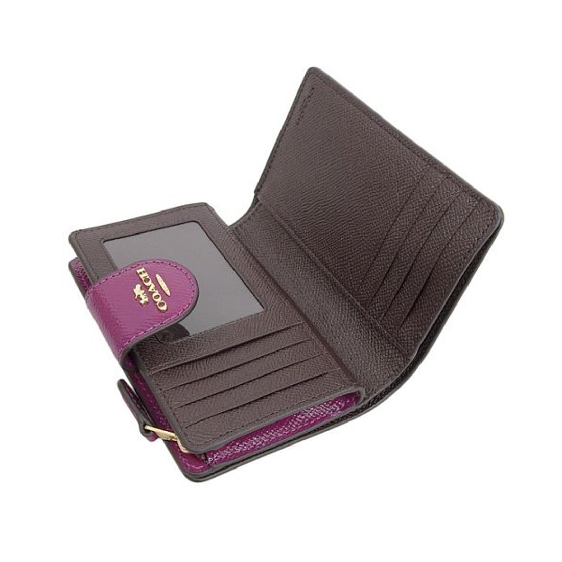 コーチ COACH 二つ折り財布 （パープル） -waja bazar - 海外