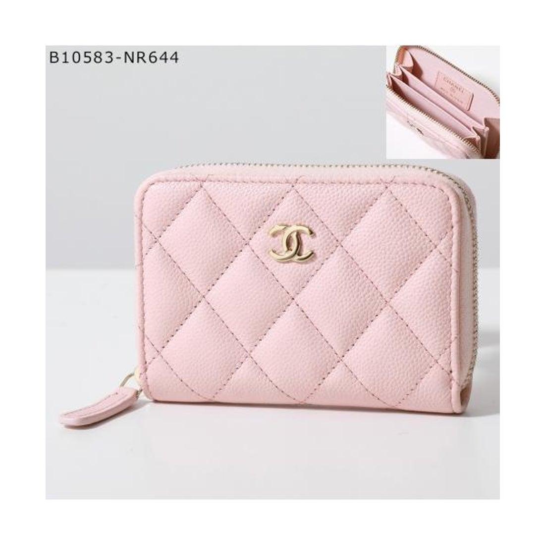 CHANEL シャネル ポーチ カード 小物入れ ケース キャビア ココマーク