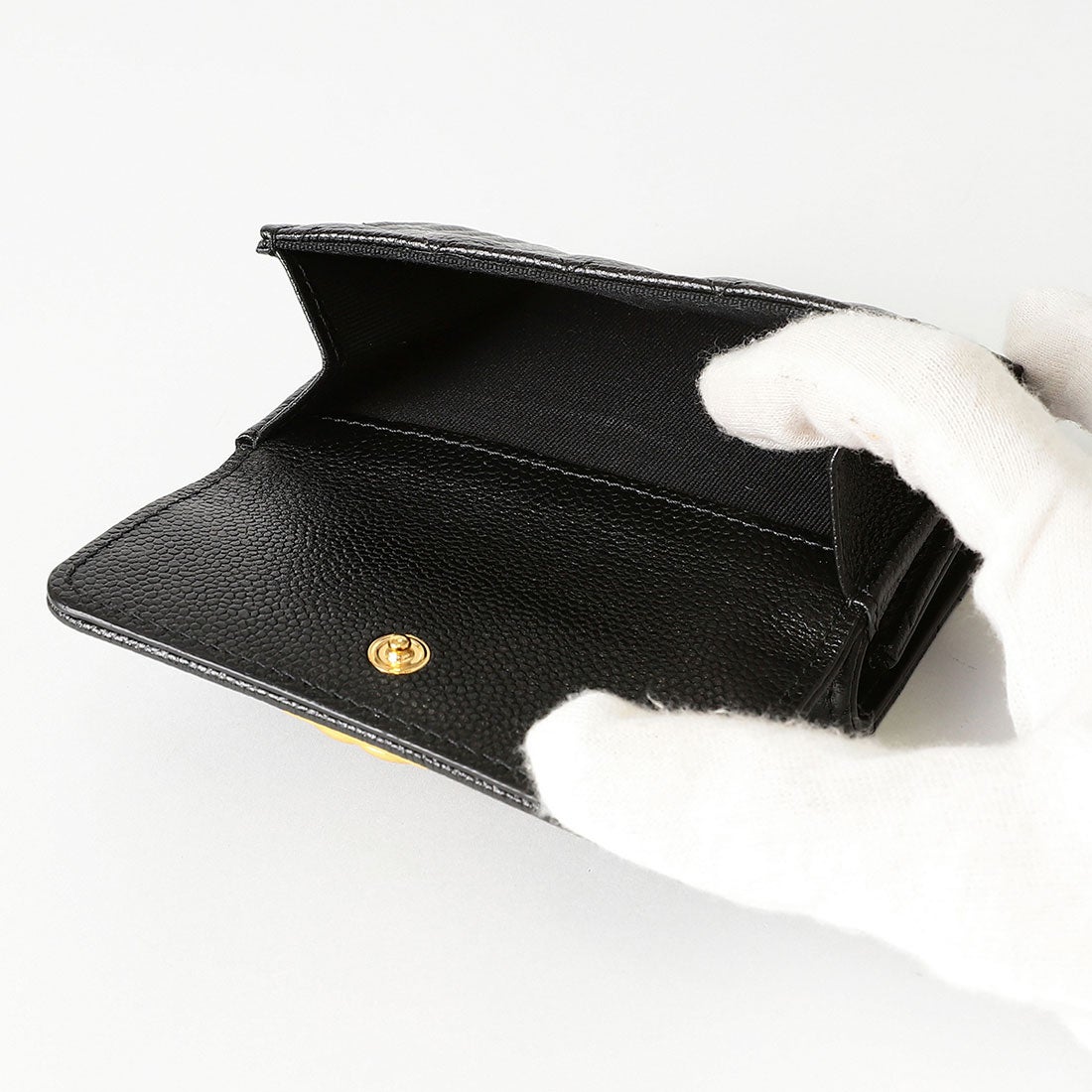 シャネル CHANEL 3つ折り財布 ボーイ シャネル スモールウォレット