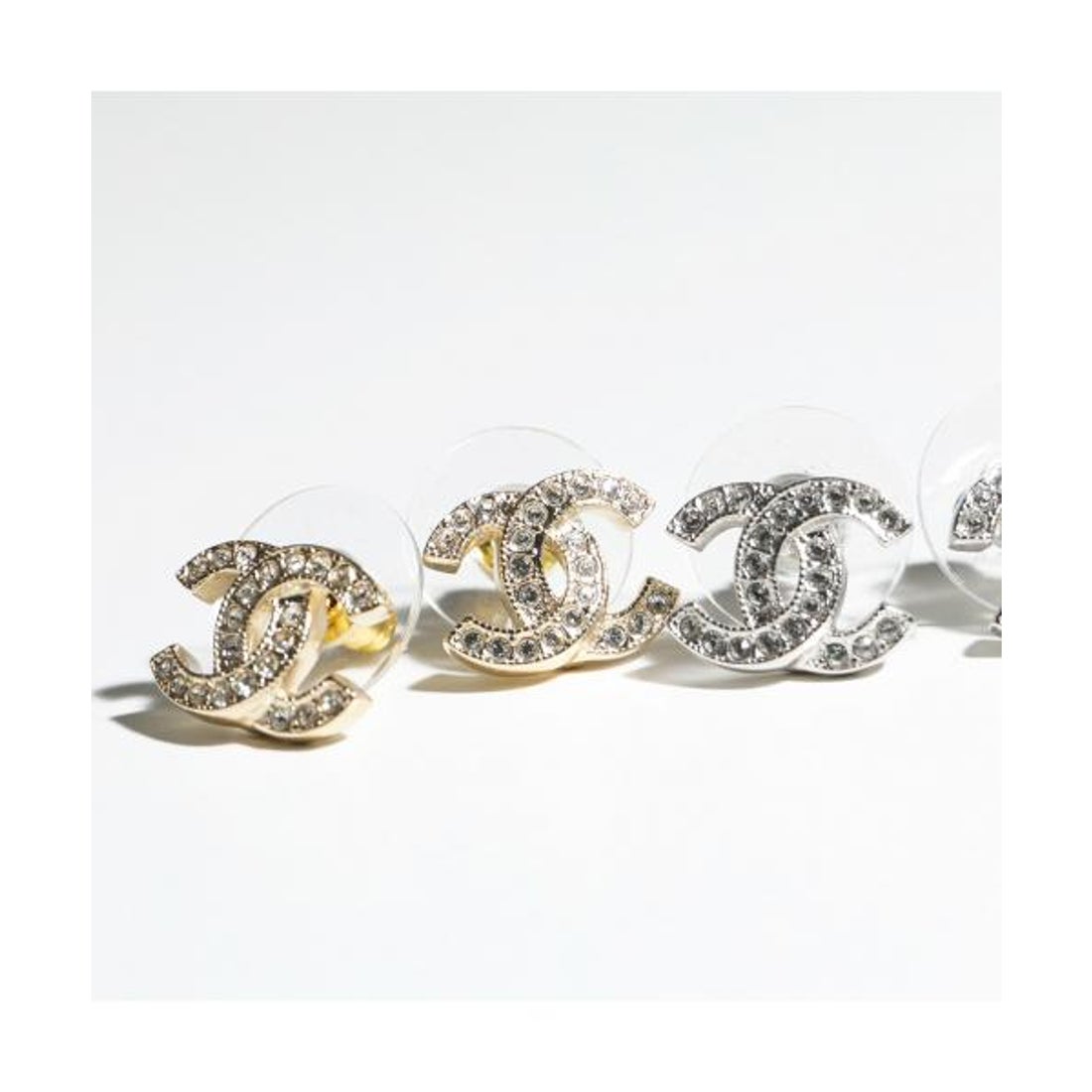 シャネル CHANEL CHANEL ピアス ABE100 Y02003 ラインストーン ココ
