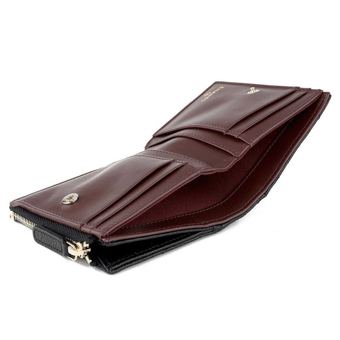 シャネル CHANEL 2つ折り財布 キャビアスキン 2つ折り財布 CHANEL