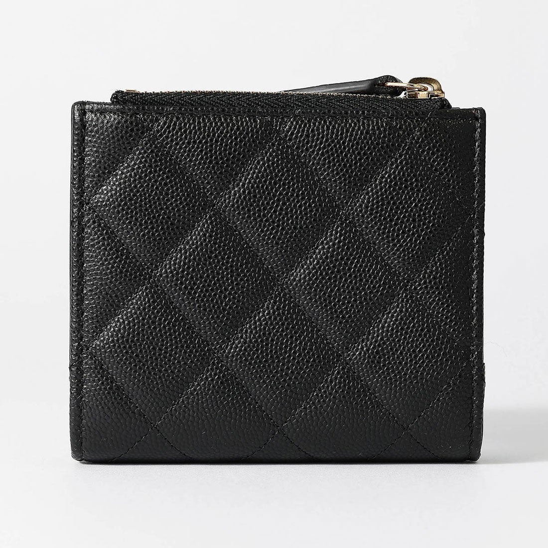 シャネル CHANEL 2つ折り財布 キャビアスキン スモール ウォレット