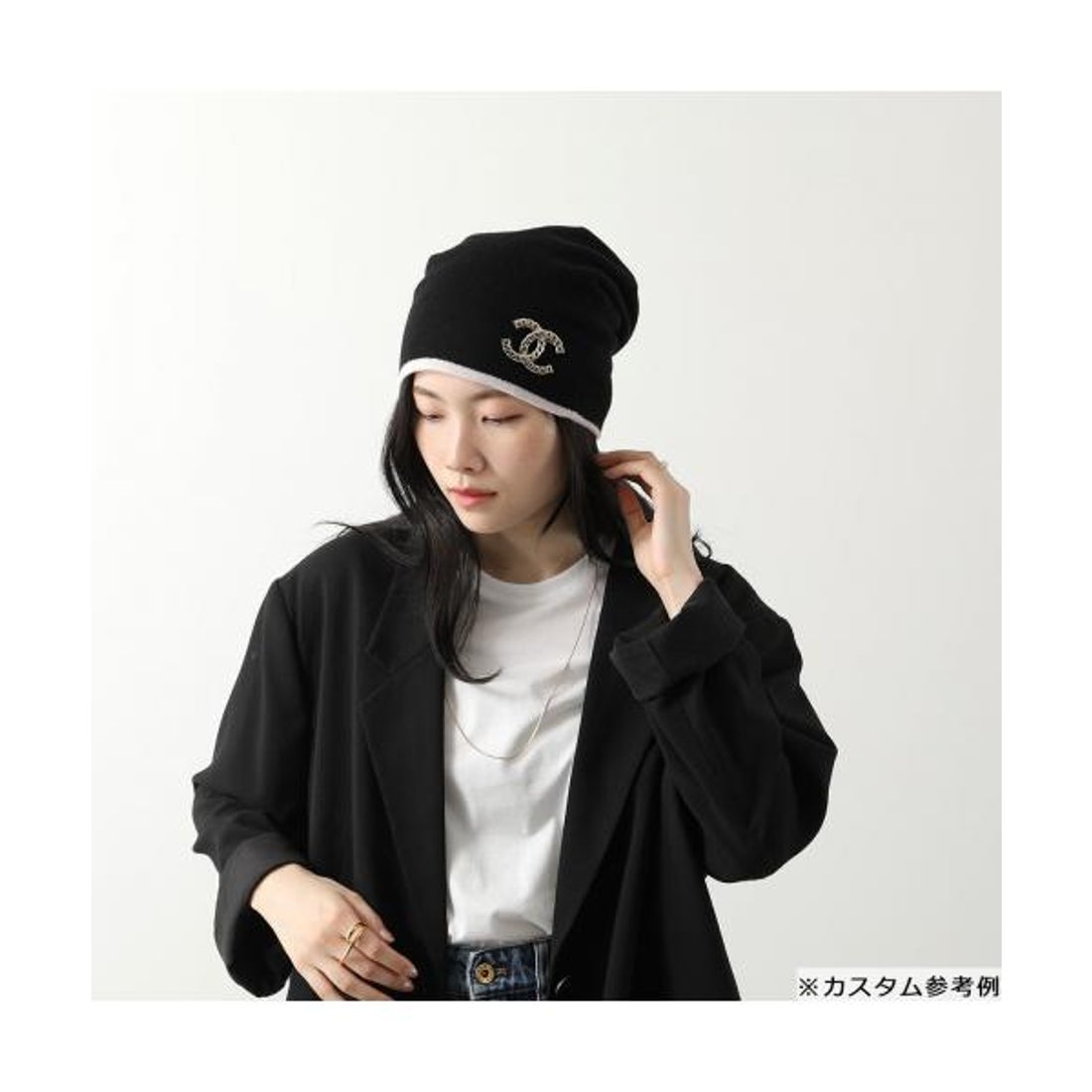 2024-2025AW新作 正規品!タグ付き】CHANEL☆ニット帽 24B 2024年 秋冬