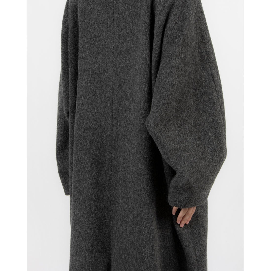 クラネ CLANE DOUBLE WOOL LONG COAT （GRAY） - ファッション通販