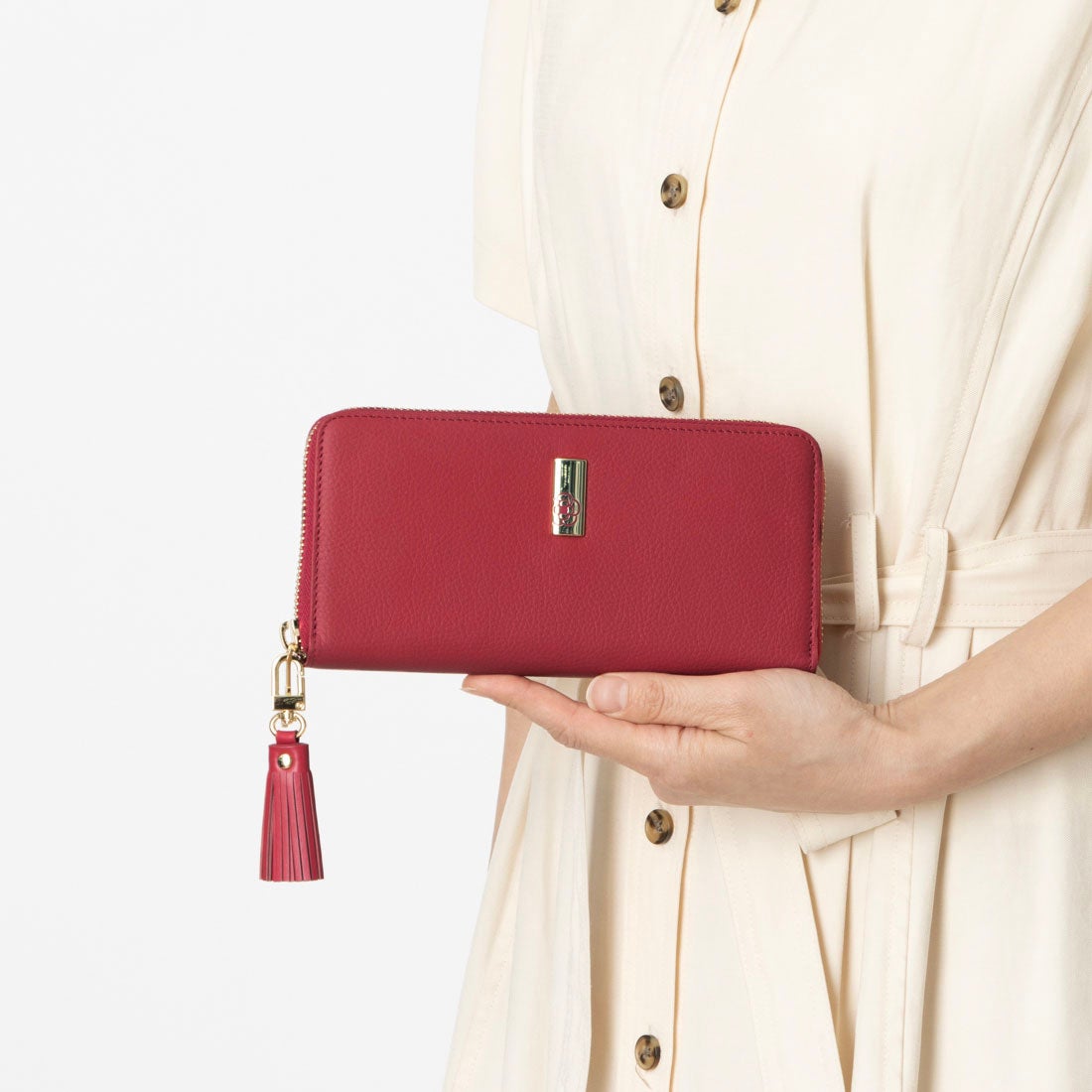 クレイサス CLATHAS エクセ ラウンド長財布 （ピンク） -靴