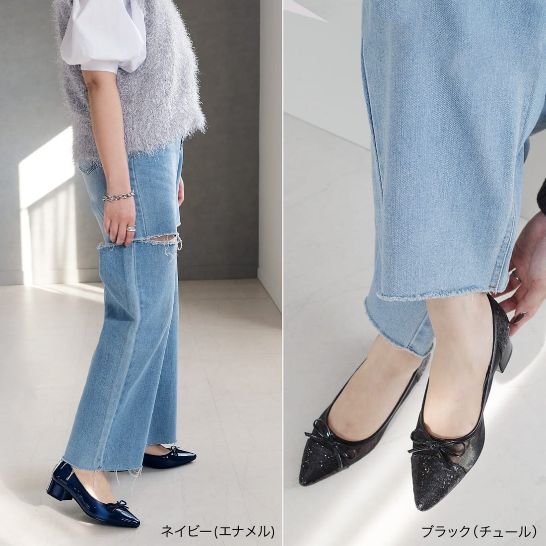 AmiAmi [アミアミ] パンプス バレエシューズ レディース ローヒール