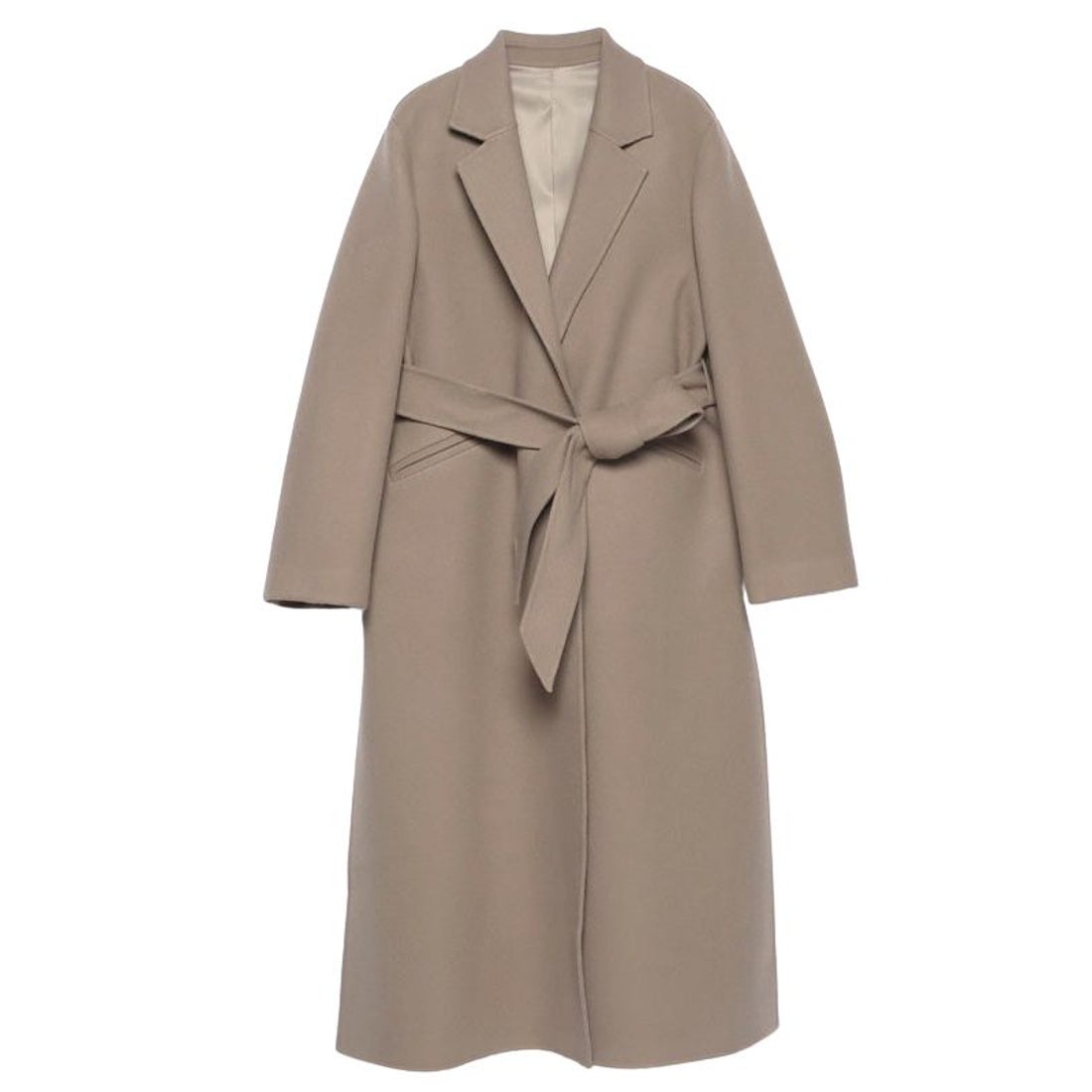 アニュアンス anuans リバーロングチェスターコート （KHAKIGREY