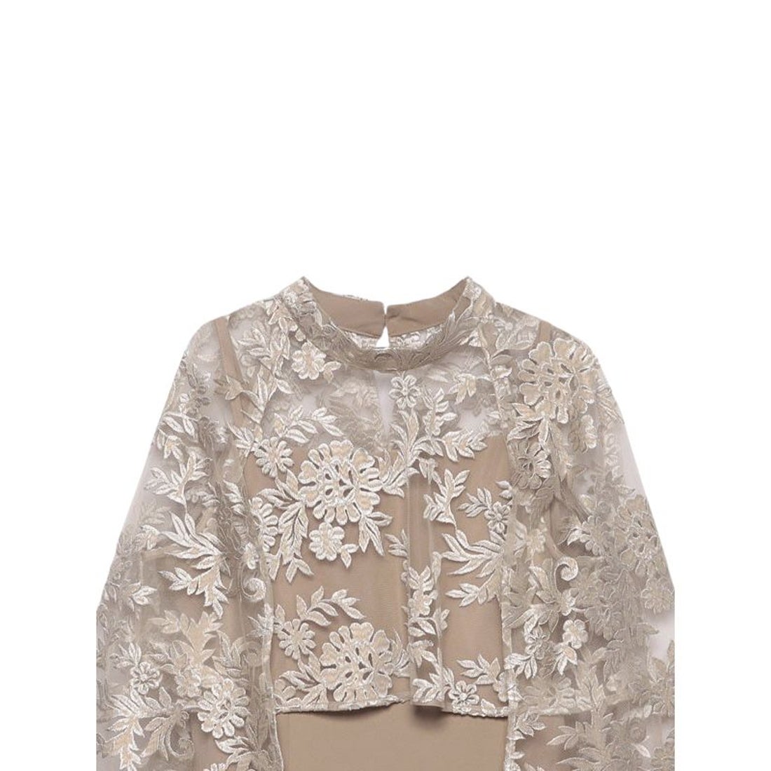 アニュアンス anuans エンブロイダリーレースケープセットドレス