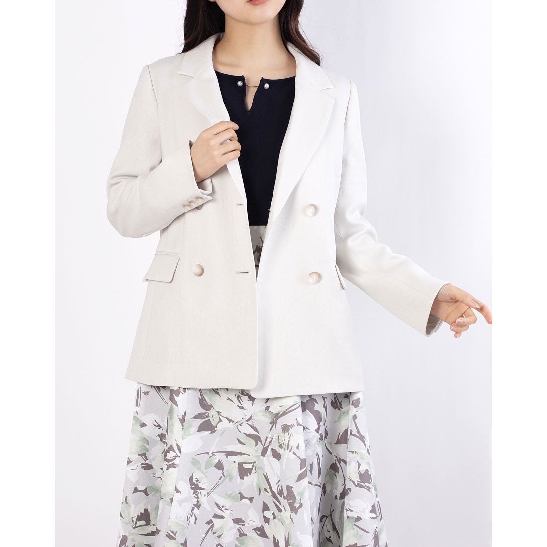 アプワイザーリッシェ Apuweiser-riche ダブルテーラードジャケット