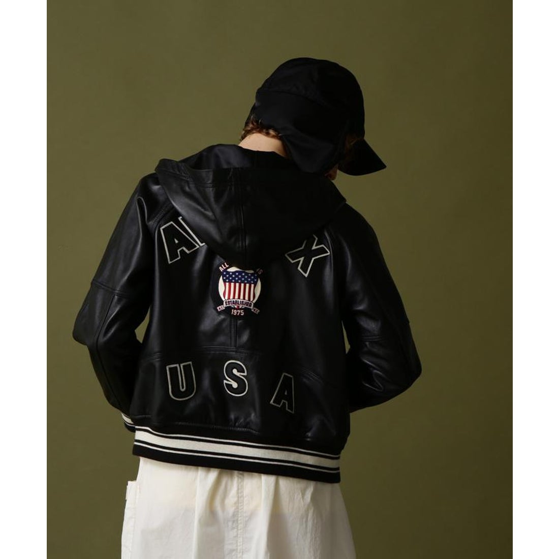 アヴィレックス AVIREX SIGNATURE HOODED LEATHER/ シグネチャーフード