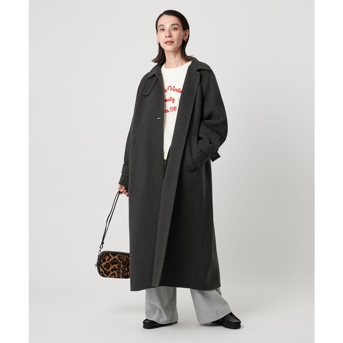 BEAUTY&YOUTH UNITED ARROWS リバー ステンカラー ロングコート （DK