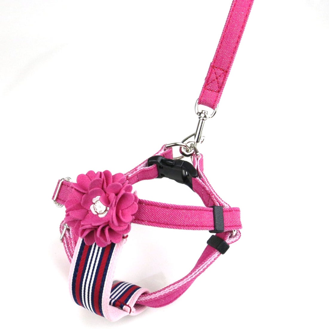 バーディ BIRDIE ロゼットデニムハーネス S 小・中型犬用胴輪【返品