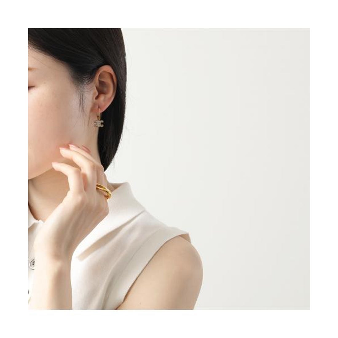 セリーヌ CELINE CELINE ピアス 460GC6BZI トリオンフ （35OR/Gold