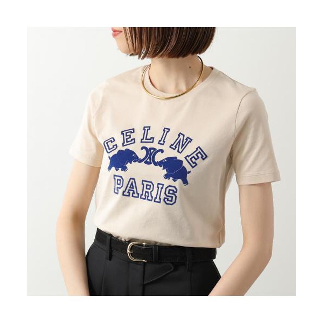 セリーヌ CELINE CELINE 半袖 Tシャツ RX0E3671Q ロゴ カットソー