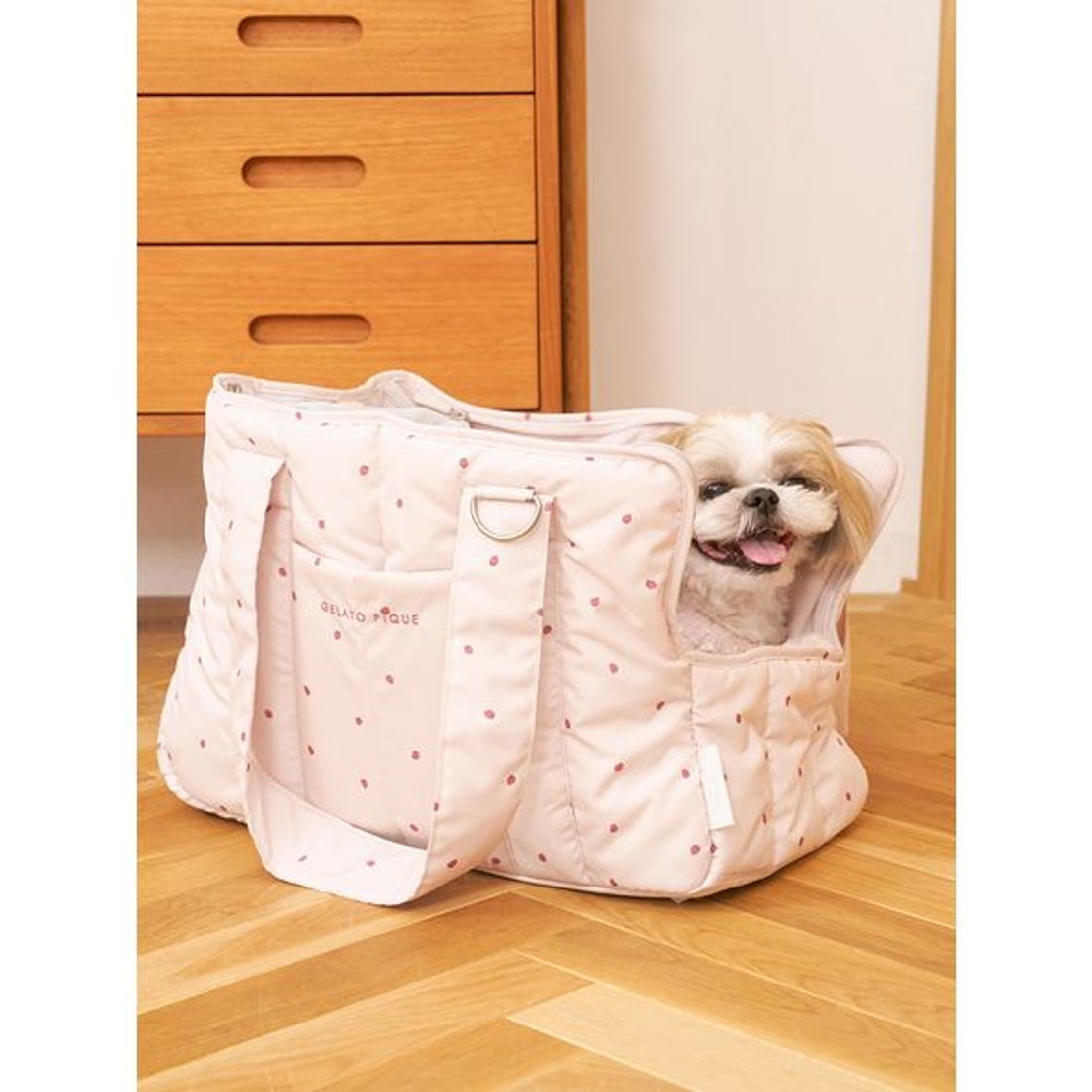 ジェラートピケ gelato pique 【CAT&DOG】ストロベリー柄キルティング